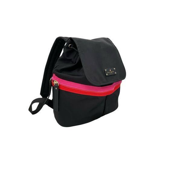 Kate Spade Matty Clark Court Backpack Black Nylon - Picture 1 of 16